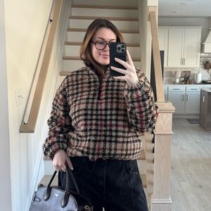 Sherpa Houndstooth Jacket